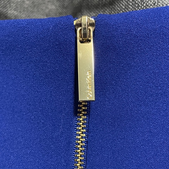 Calvin Klein Royal Blue Asymmetrical Dress - Picture 6 of 8